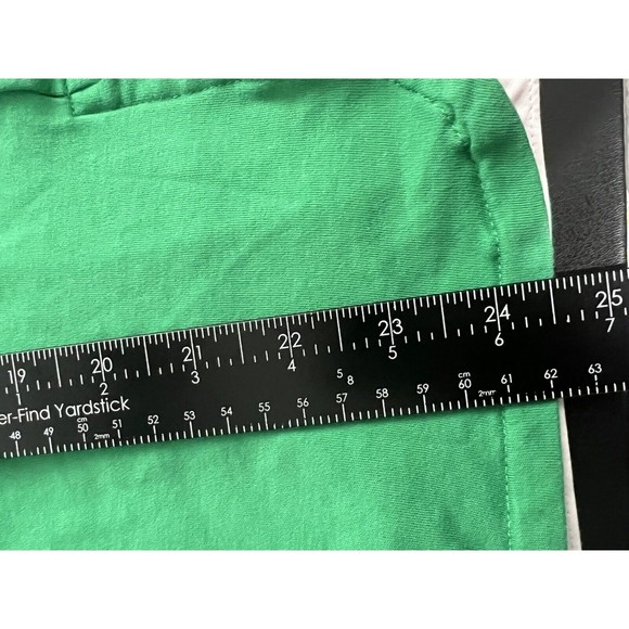 Talbots Green Top With White Medium Blouse Cotton - Picture 4 of 5